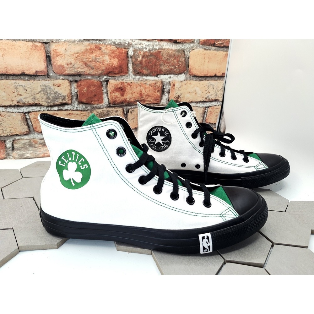 Rare New Boston Celtics  Converse Chuck Taylor Ctas Sneakers Size 9.5 Men's Hi - Picture 5 of 16